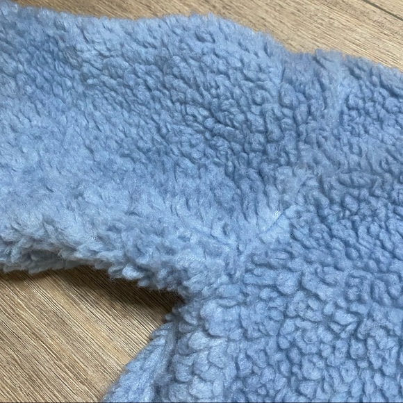 LULULEMON blue chambray Wool Whenever Crew pullover sherpa sweatshirt 10 - Picture 5 of 11